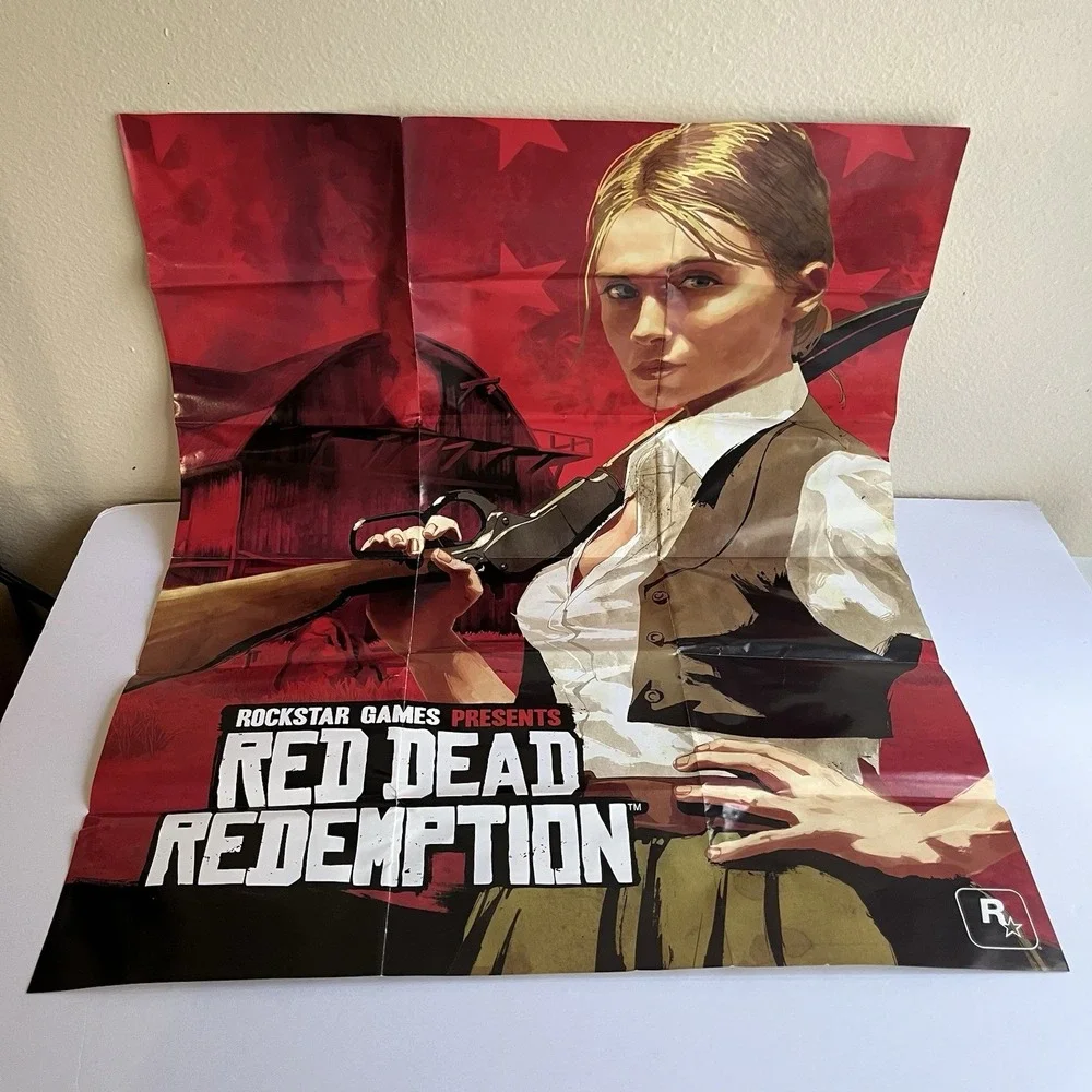 Rockstar Video Game‎ Red Dead Redemption Xbox 360 Map Manual Action Adventure